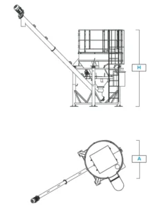 Estación De Descarga Big Bag Dibujo Técnico