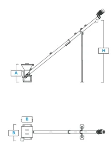 Svuota big bag manuale disegno tecnico