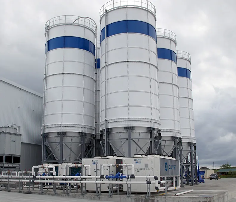 silo à panneaux système