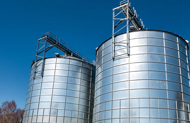 silos à panneaux pour industrie alimentaire