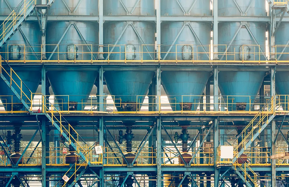 Lagersilos für metallurgisches Unternehmen