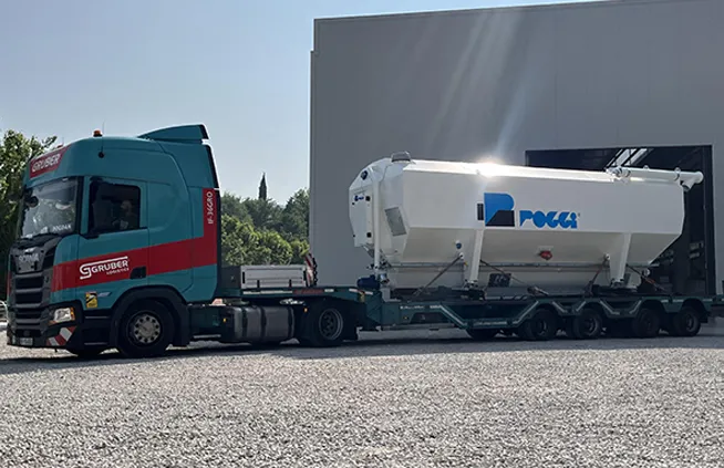 Transporte de silos horizontales