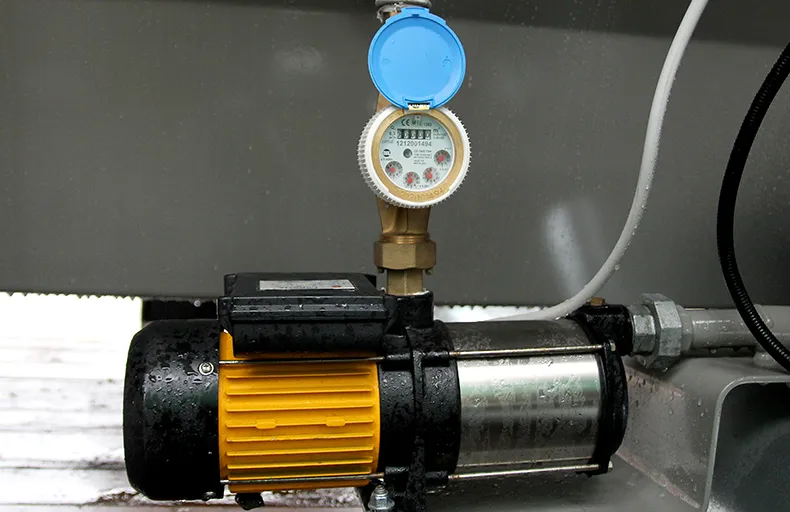 pompe avec débitmètre