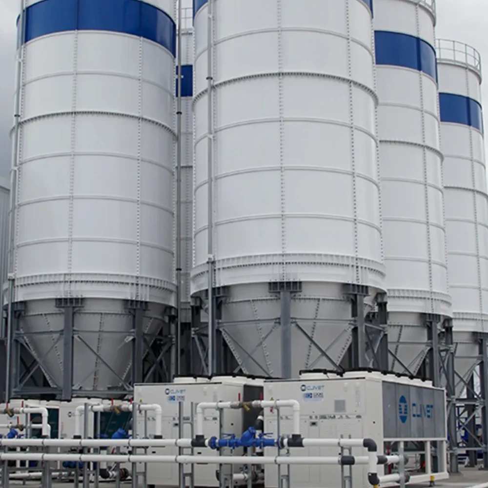Stoccaggio per pellet plastici